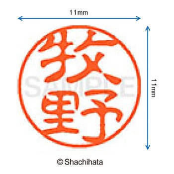 ブラック11 既製(マ) シヤチハタ