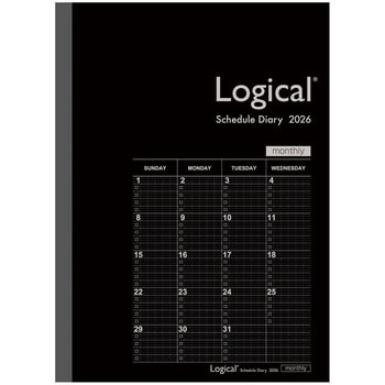 ロジカルダイアリー2026月間ノートタイプB/B5 ナカバヤシ