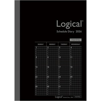 ロジカルダイアリー2026月間ノートタイプB/B6 ナカバヤシ