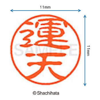 ブラック11 既製(ウ) シヤチハタ