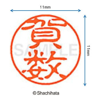 ブラック11 既製(カ) シヤチハタ