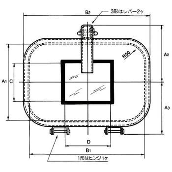 CMD-Q2-HT ワンタッチ窓 ハイネック形 透明窓付タイプ 1個 椿本バルク