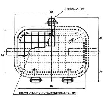 CMD-P2-GK ワンタッチ窓 基本形 網付タイプ(ボルト式) 1個 椿本バルク