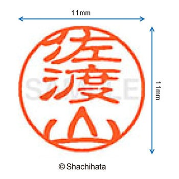ブラック11 既製(サ) シヤチハタ