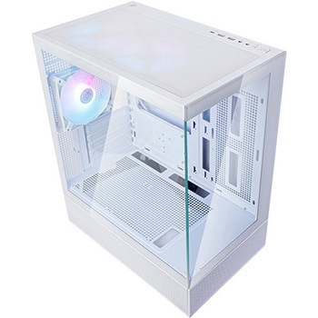 SilverStone ミニタワーケース Lucid 04 印象的な270°視野角を有するパノラマ効果のMicro-ATXケース SST-LD04-W-ARGB SILVER STONE(シルバーストーン)