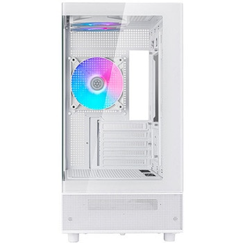SilverStone ミニタワーケース Lucid 04 印象的な270°視野角を有するパノラマ効果のMicro-ATXケース SST-LD04-W-ARGB SILVER STONE(シルバーストーン)