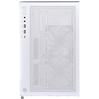 SilverStone ミニタワーケース Lucid 04 印象的な270°視野角を有するパノラマ効果のMicro-ATXケース SST-LD04-W-ARGB SILVER STONE(シルバーストーン)