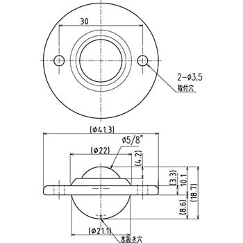 US-16 US型ボールベアー(上向専用) 1個 井口機工製作所 【通販サイト