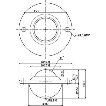 US-25 US型ボールベアー(上向専用) 1個 井口機工製作所 【通販サイト