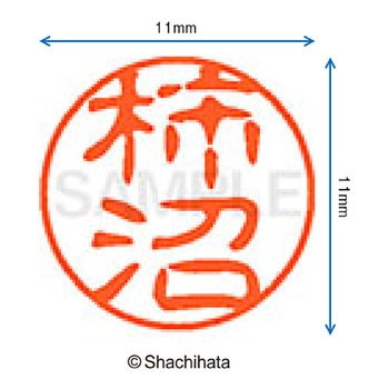 ブラック11 既製(カ) シヤチハタ