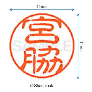 ブラック11 既製(ミ) シヤチハタ