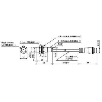 プリワイヤコネクタタイプ シリンダ形フルステンレスハウジング近接センサ azbil(山武)