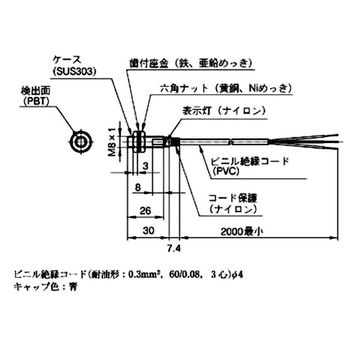 シリンダ形直流3線式近接センサ FL7M シリーズ azbil(旧:山武)