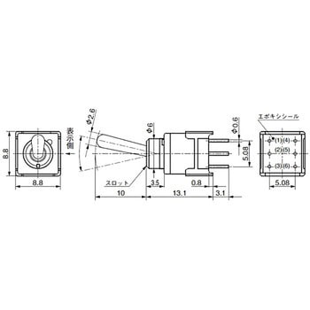基本レバー形トグルスイッチ Bシリーズ NKKスイッチズ(日本開閉器)