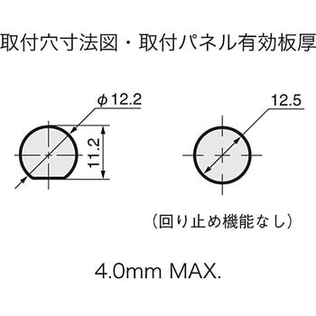レバーロック形(パネルシール)小型トグルスイッチ Sシリーズ NKKスイッチズ(日本開閉器)