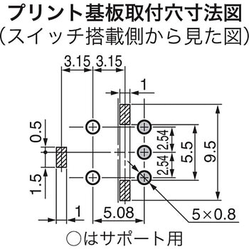 AS-12AH スライドスイッチ Aシリーズ 1個 NKKスイッチズ(日本開閉器 