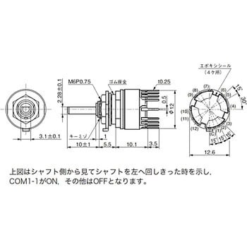 ロータリスイッチ MRシリーズ NKKスイッチズ(日本開閉器) 【通販モノタロウ】