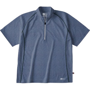 IDIES ドライ半袖ジップアップシャツ 228 ホシ服装