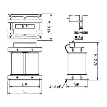 NESB3000AE41 単相乾式変圧器 B種絶縁 AE41シリーズ 1個 布目 NESB3000AE41 単相乾式変圧器 B種絶縁 AE41シリーズ 1個 布目