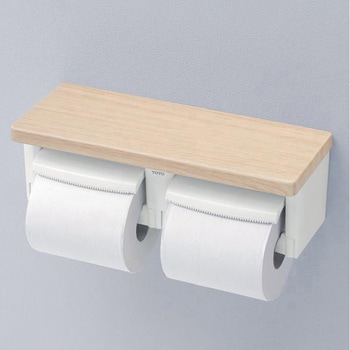 棚付二連紙巻器(棚 木質製) TOTO