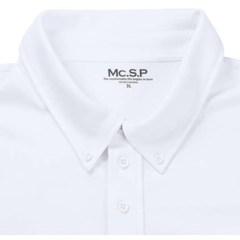 MC.S.P 大きいサイズ DRYハニカムメッシュB.D半袖ポロシャツ MC.S.P