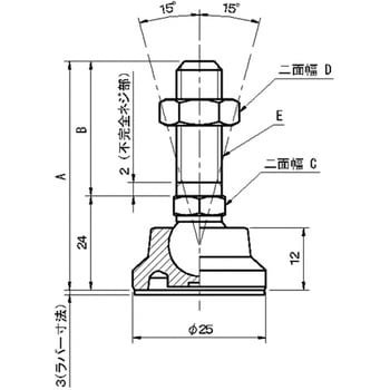 LSAR25S8B-SUS LSA25・LSAR25 エンプラレベリングパッド 1個 イマオ