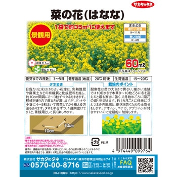 景観用徳用袋 菜の花 金木花菜 実咲