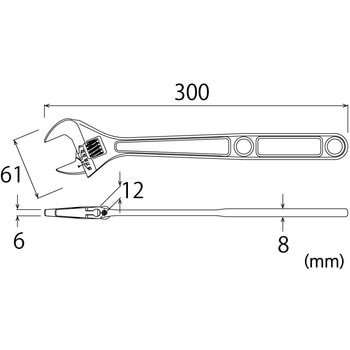 エアワイド 空調用モンキレンチ トップ工業