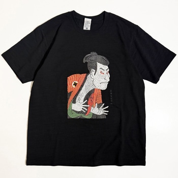 通油町Tシャツ 写楽左 黒 LIFEMAX
