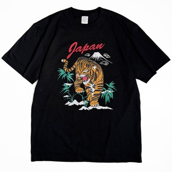 通油町Tシャツ トラ 黒 LIFEMAX