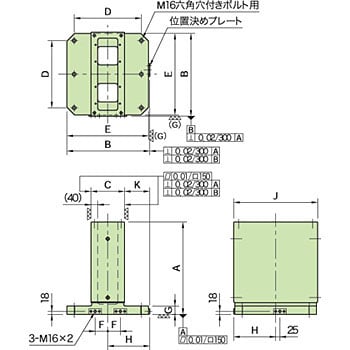 BJ061-4015-00 BJ060・BJ061 MC2面ブロック(セルフカットタイプ) 1個