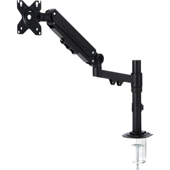 モニターアーム シングル メカニカルスプリング式 【～40インチ 耐荷重1～12kg】 クランプ&グロメット式 エレコム