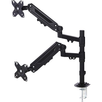 モニターアーム デュアル 2画面 メカニカルスプリング式 ～40インチ 耐荷重1～12kg クランプ&グロメット式 エレコム