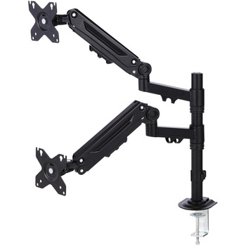 モニターアーム デュアル 2画面 メカニカルスプリング式 ～40インチ 耐荷重1～12kg クランプ&グロメット式 エレコム