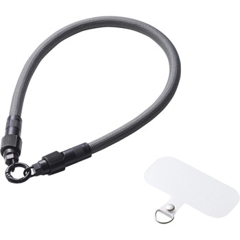 スマホストラップ ケーブル 2in1 (ハンドストラップ) USB Type-C to C 30cm PD 60W 急速充電 エレコム