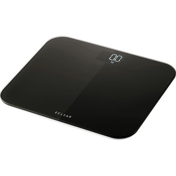 体重計 デジタルヘルスメーター コンパクト 乗るだけ自動電源ON 強化ガラス天板 最大150kg対応 LED表示 エレコム