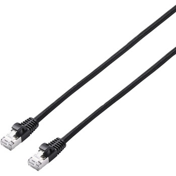 LANケーブル CAT8 爪折れ防止 高耐久 メッシュ シールド構造 高速 40Gbps/2000MHz エレコム