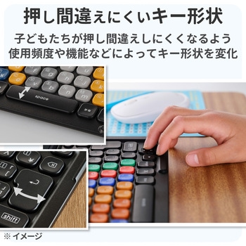 KEY PALETTO Folio 交換用 iPadケース一体型 キーボード 中学生向け かな無し 有線接続 分離式 エレコム