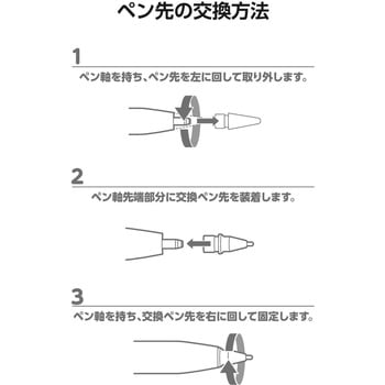 Apple Pencil 交換用 ペン先 2個セット 極細 視差改善 高感度 金属製 エレコム