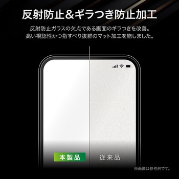 iPhone 16/iPhone 15 ガラスフィルム「GLASS PREMIUM FILM」 反射防止 全画面保護サイズ MSソリューションズ