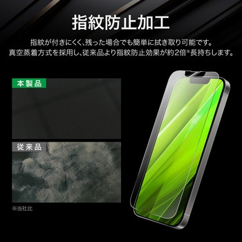 iPhone 16e/iPhone 14/iPhone 13 ガラスフィルム「GLASS PREMIUM FILM」 反射防止 MSソリューションズ