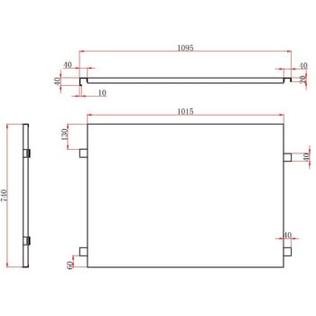 中間棚板 カゴ台車用 モノタロウ