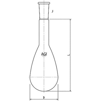 ケルダールフラスコ 1000mL 3212-1シリーズ - 旭製作所
