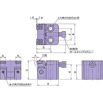 CP102 ワイドショーサイドクランプ イマオコーポレーション