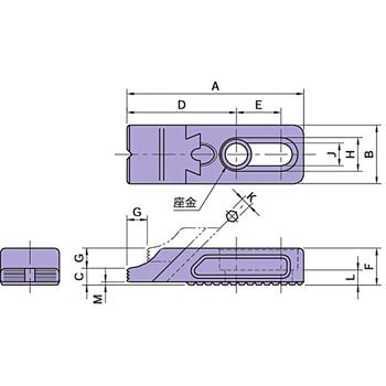 イマオ アジャストトークランプ（Ｔ溝タイプ） BJ101-16030T