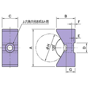 CP112 クランプポスト用Vパッド イマオコーポレーション