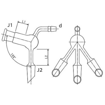 減圧用三又アダプター 2336シリーズ - 旭製作所
