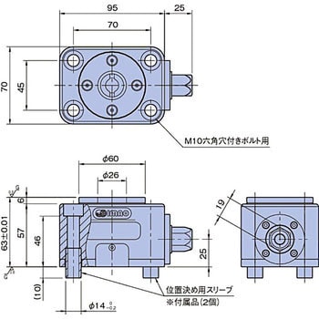 PTPD12 PTPD 引込みクランプ(六角タイプ) 1個 イマオコーポレーション