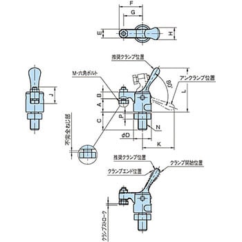 QLSNDM12-01-SUS QLSNDM スナップクランプ(ダウンミニタイプ) 1個