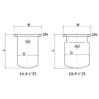 セパラ反応容器Oリング溝付 3026シリーズ 旭製作所